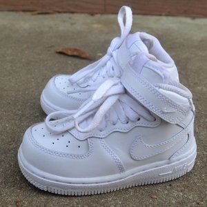 Nike AirForce 1 Mid (TD) Baby Toddler Shoes White